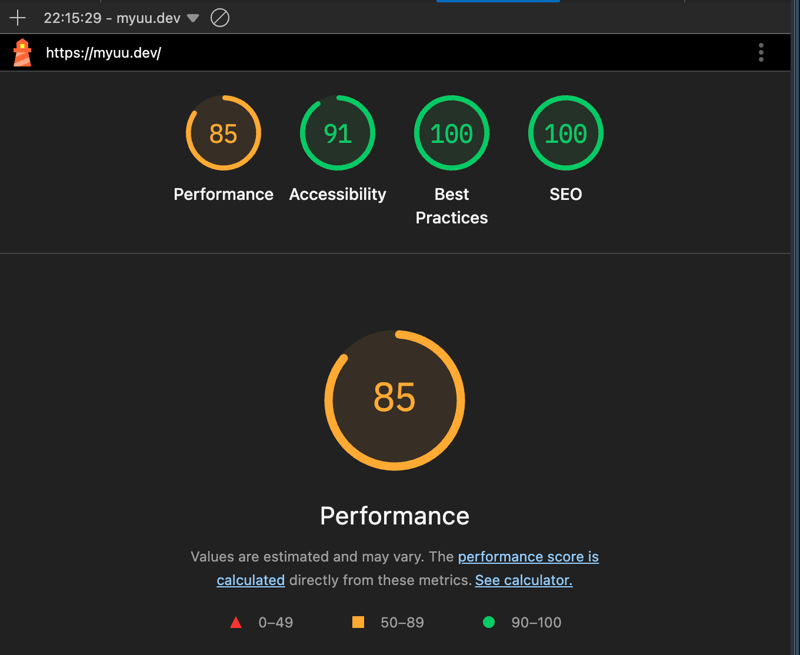 Lighthouse Result
